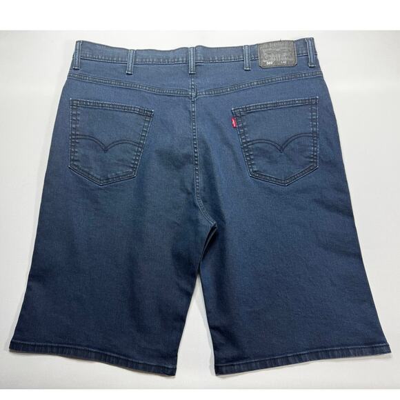 Levi's 569 Men's Loose Fit Blue Denim Shorts - Size 42 (42x11.5) - Picture 2 of 6